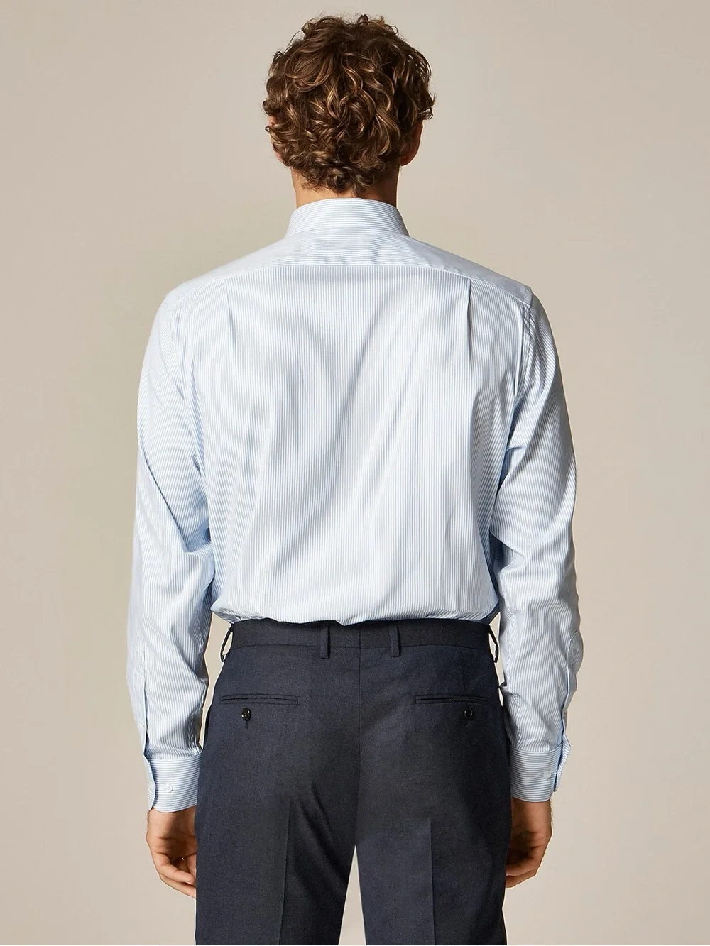 J. CREW Slim Bowery performance stretch dress shirt in Blue Size M NWD $98 CA351